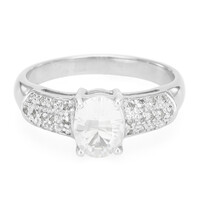 Bague en argent et Pétalite