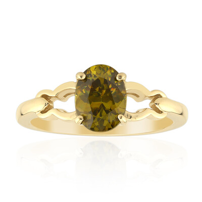 Bague en or et Sphalérite de Bulgarie