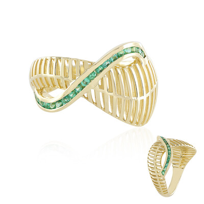 Bague en or et Emeraude de Colombie (Ornaments by de Melo)