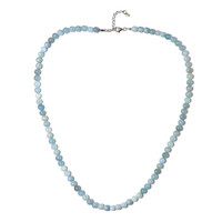 Collier en argent et Aigue-marine