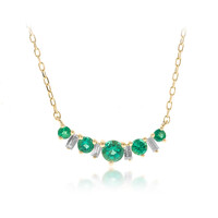 Collier en or et Emeraude de Zambie AAA (CIRARI)