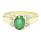 Bague en argent et Emeraude de Bahia