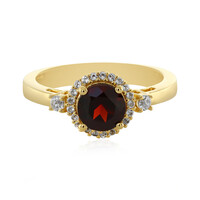 Bague en argent et Grenat du Mozambique