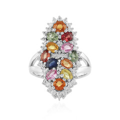 Bague en argent et Saphir