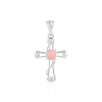 Pendentif en argent et Opale rose