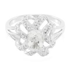 Bague en argent et Béryl de l'Himalaya