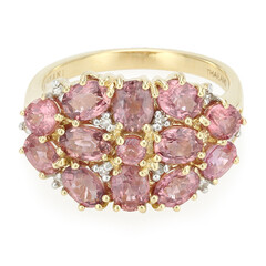 Bague en or et Saphir Padparadscha non chauffé (AMAYANI)