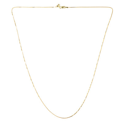 Collier  mailles vénitiennes – 61 cm (ajustable) – argent plaqué or jaune