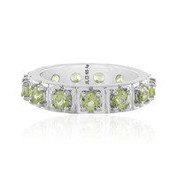 Bague en argent et Péridot