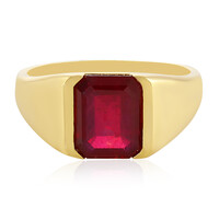 Bague en argent et Rubis de Madagascar