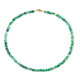 Collier en argent et Agate bandée verte