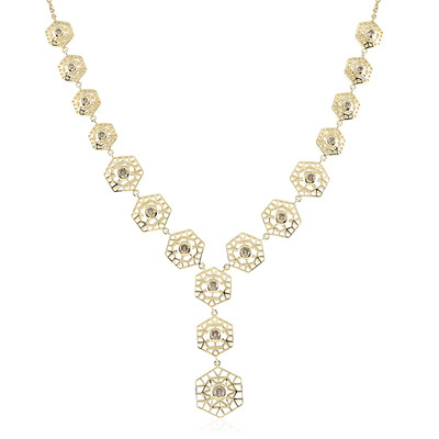 Collier en or et Diamant champagne I2 (Ornaments by de Melo)