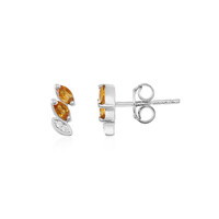 Boucles d'oreilles en argent et Citrine