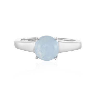 Bague en argent et Aigue-marine