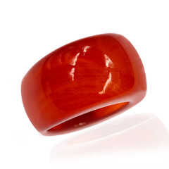 Bague et Agate rouge