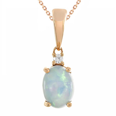 Collier en or et Opale Welo AAA