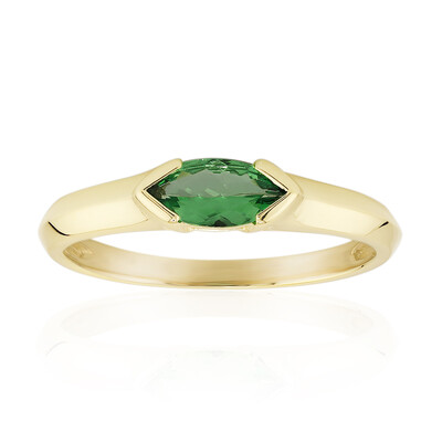 Bague en or et Tsavorite du Kenya AAA