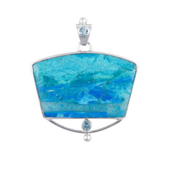 Pendentif en argent et Opale d'Atacama (Bali Barong)
