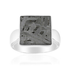 Bague en argent et Météorite d'Alétaï