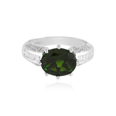Bague en or et Diopside de Russie