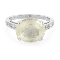 Bague en argent et Orthose