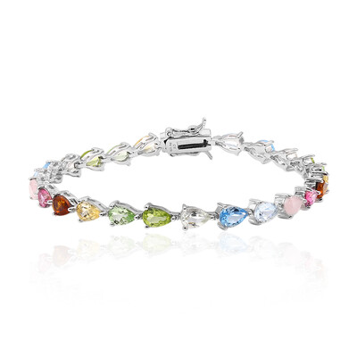 Bracelet en argent et Topaze bleu Suisse