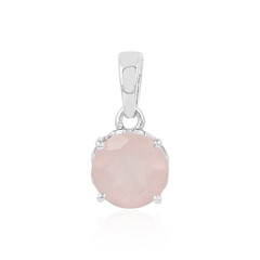 Pendentif en argent et Quartz rose