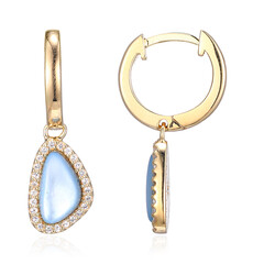 Boucles d'oreilles en argent et Nacre