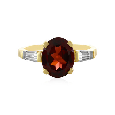 Bague en argent et Grenat d'Inde