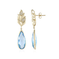 Boucles d'oreilles en or et Topaze de Marambaia (de Melo)