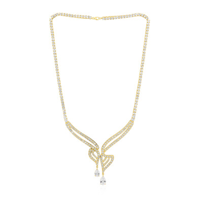 Collier en argent et Topaze blanche