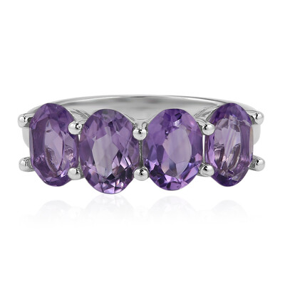 Bague en argent et Améthyste
