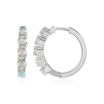 Boucles d'oreilles en argent et Opale Welo