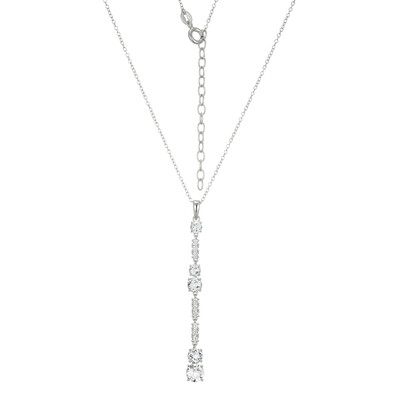 Collier en argent et Topaze blanche (Adela Silber)