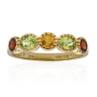 Bague en argent et Péridot