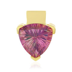 Pendentif en argent et Quartz rouge orient