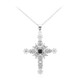 Collier en argent et Saphir noir