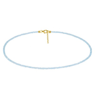 Collier en argent et Apatite bleue