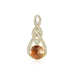 Pendentif en or et Pierre du Soleil de l’Orégon (AMAYANI)