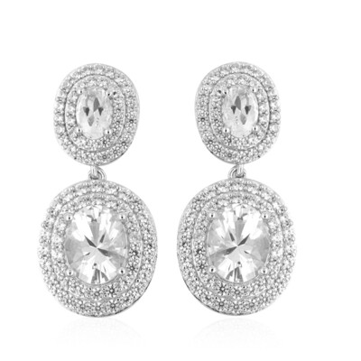 Boucles d'oreilles en argent et Danburite
