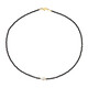 Collier en argent et Spinelle noir