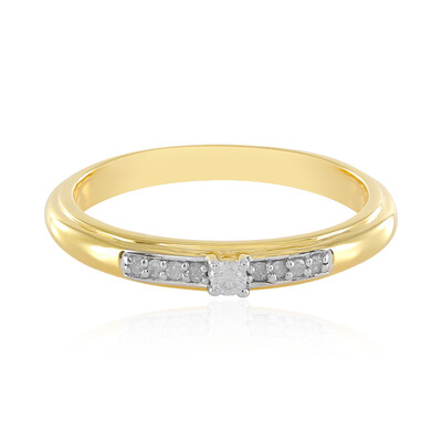 Bague en argent et Diamant I3 (J)