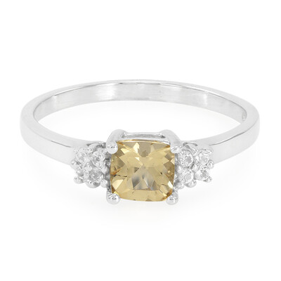 Bague en argent et Topaze impériale