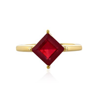 Bague en argent et Rubis de Madagascar