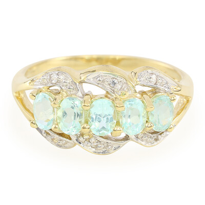Bague en or et Tourmaline Paraiba du Brésil