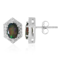 Boucles d'oreilles en argent et Opale Mezezo