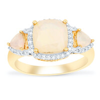 Bague en or et Opale Welo AAA
