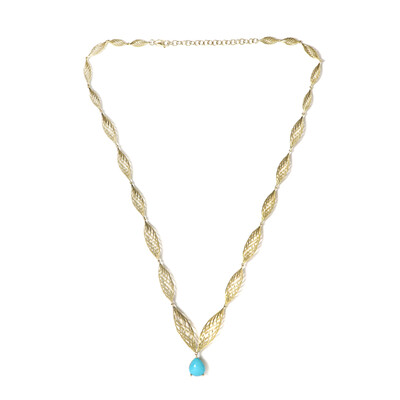 Collier en or et Turquoise Sleeping Beauty (Ornaments by de Melo)