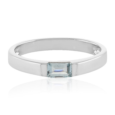 Bague en argent et Aigue-marine