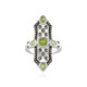 Bague en argent et Péridot